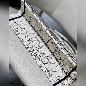 DIOR Book Tote Звездная серия Модель M1286 Молочно-белая вышивка