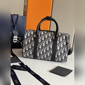 DIOR Сумка Dio Lingot 26, синяя ткань Артикул： 93337 Сумка Dio