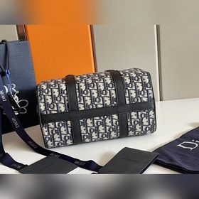 DIOR Сумка Dio Lingot 26, синяя ткань Артикул： 93337 Сумка Dio