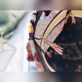DIOR D-Bubble сумка-бакет с цветным каштановым узором Стильная и 