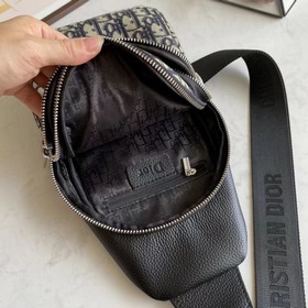 Мужская сумка на грудь Dior Модель 6089 Фотография реального тов