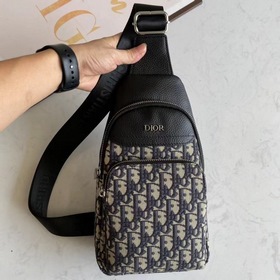 Мужская сумка на грудь Dior Модель 6090 Фотография реального тов