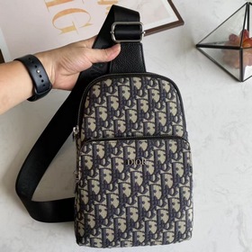 Мужская сумка на грудь Dior Модель 6087 Импортная кожа первичног