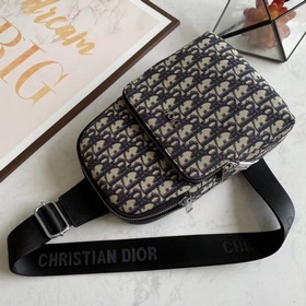 Мужская сумка на грудь Dior Модель 6087 Импортная кожа первичног