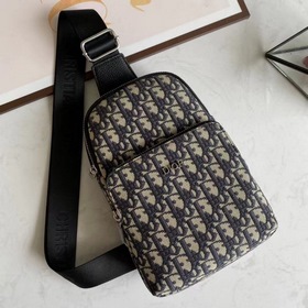 Мужская сумка на грудь Dior Модель 6087 Импортная кожа первичног