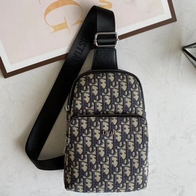 Мужская сумка на грудь Dior Модель 6087 Импортная кожа первичног