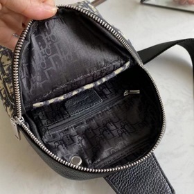 Мужская сумка на грудь Dior Модель 6087 Импортная кожа первичног