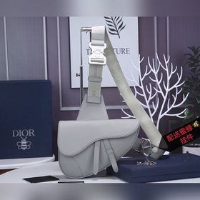 Dior Мужская сумка через плечо/нагрудная сумка Светло-серый, полн