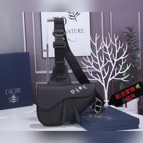 Dior Мужская сумка через плечо/нагрудная сумка из кожи, полностью
