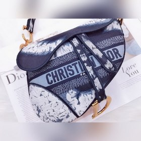 Dior сумка-седло Oblique с вышивкой, космический тотем, модель M