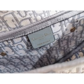 Dior saddleOblique вышитая сумка-седло, серый, старинный узор, м
