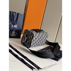 DIOR Dio Lingot 50 сумка из синей ткани Модель 93335 Сумка Dio