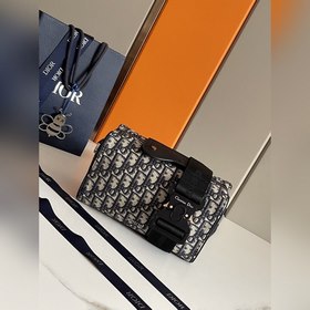 DIOR Dio Lingot 50 сумка из синей ткани Модель 93335 Сумка Dio