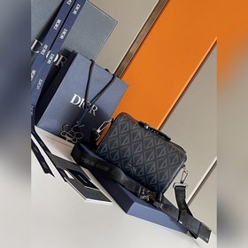 DIOR Lingot Мессенджер из парусины Модель： D93335 Сумка-мессен