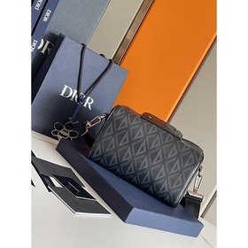DIOR Lingot Мессенджер из парусины Модель： D93335 Сумка-мессен