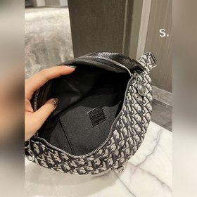 Dior поясная сумка из хлопчатобумажной ткани с классическим принт