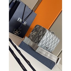DIOR Lingot Мессенджер из канваса Модель： D93335 Сумка-мессенд