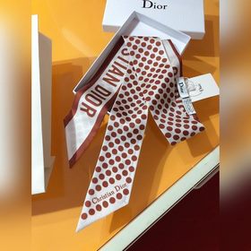 Новый шелковый шарф Dior с гороховым узором, 100% шелк, двойной с