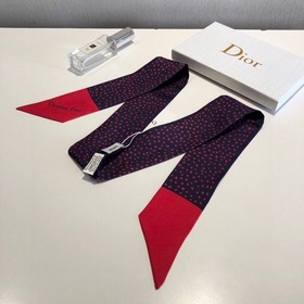 DIOR Шелковый шарф-платок Импортный французский шелк, универсальн