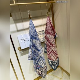 DIOR D Таро-принт 90 Шелковый платок 100% шелк высшего качества