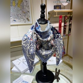 DIOR D Таро-принт 90 Шелковый платок 100% шелк высшего качества 