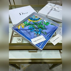 DIOR Цветной бабочка 90 Шелковый платок  100% шелк высшего каче