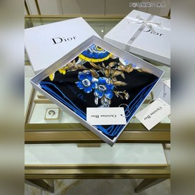 DIOR Цветной бабочка 90, шелковый платок  100% шелк высшего кач