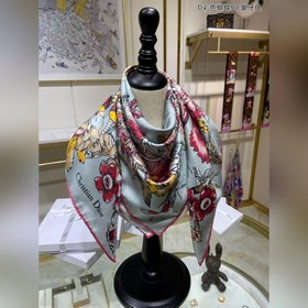 DIOR Цветной бабочка 90, шелковый платок  100% шелк высшего кач