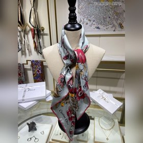 DIOR Цветной бабочка 90, шелковый платок  100% шелк высшего кач