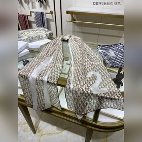 DIOR D Цифровой длинный шарф 100% шелк высшего качества Отлично