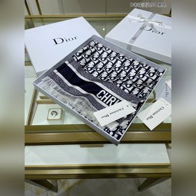 Dior D старинный шелковый платок с бахромой 90% шелк Отлично подх