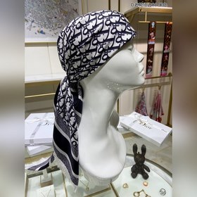Dior D старинный шелковый платок с бахромой 90% шелк Отлично подх