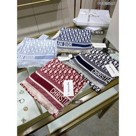 Dior D старинный шелковый платок с бахромой 90% шелк Отлично подх