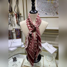 Dior D старинный шелковый платок с бахромой 90% шелк Отлично подх