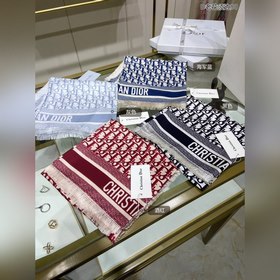 Dior D старинный шелковый платок с бахромой 90% шелк Отлично подх