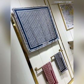 Dior D старинный шелковый платок с бахромой 90% шелк Отлично подх