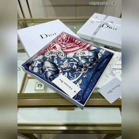 DIOR Д-таро с принтом, 90% шелк, квадратный платок, 100% шелк вы
