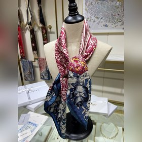 DIOR Д-таро с принтом, 90% шелк, квадратный платок, 100% шелк вы
