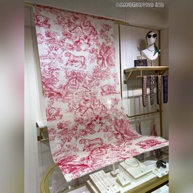DIOR Длинный шарф из серебристой шерсти с блестками D Длинный ша