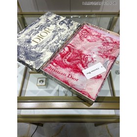 DIOR Длинный шарф из серебристой шерсти с блестками D Длинный ша