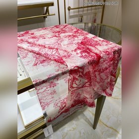 DIOR Длинный шарф из серебристой шерсти с блестками D Длинный ша