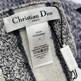 DIOR Классический шарф из кашемира, синий Очень популярный и труд