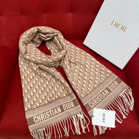 DIOR Классический шарф из кашемира, бежевый Очень популярный и тр