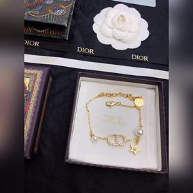 DIOR CD жемчужное колье Элегантность индивидуальность. Браслет CD