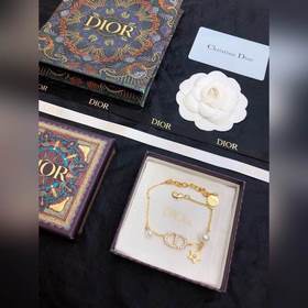 DIOR CD жемчужное колье Элегантность индивидуальность. Браслет CD