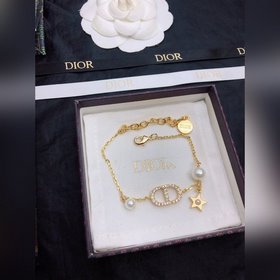 DIOR CD жемчужное колье Элегантность индивидуальность. Браслет CD