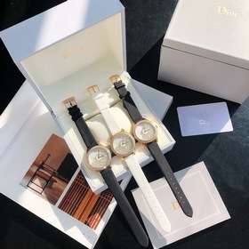 Женские часы Dior  Импортный кварцевый механизм  Сталь 316L Ди