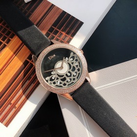 Женские часы Dior  Импортный кварцевый механизм  Сталь 316L Ди