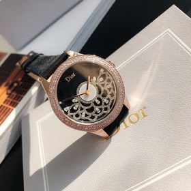Женские часы Dior  Импортный кварцевый механизм  Сталь 316L Ди