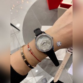 Женские часы Dior  Импортный кварцевый механизм Сталь 316L Диа